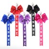 Cheerleader Pin Me Bow Keyring Glitter Pin 10 Pieces Pin
