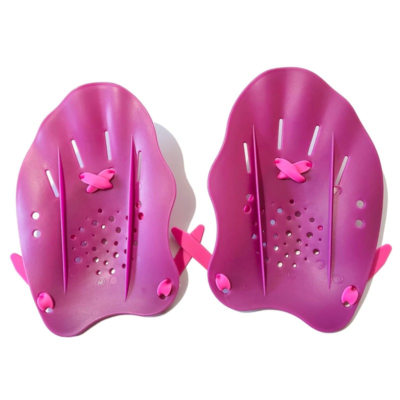 Swimz Excel Technical Hand Paddles - Purple / Pink (Small)