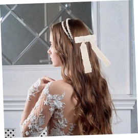 Healeved Bows Hair Clip for Women Elegant Spring Hair Barrette Versatile Ponytail Clip for Daily Wear and Special Occasions Crafted Materials