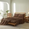 LifeTB Leopard Sheets Set 4 Piece Brown Leopard Cheetah Printed