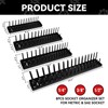 8PCS Socket Organizer Tray Set,SAE & Metric Socket Trays, 2PCS