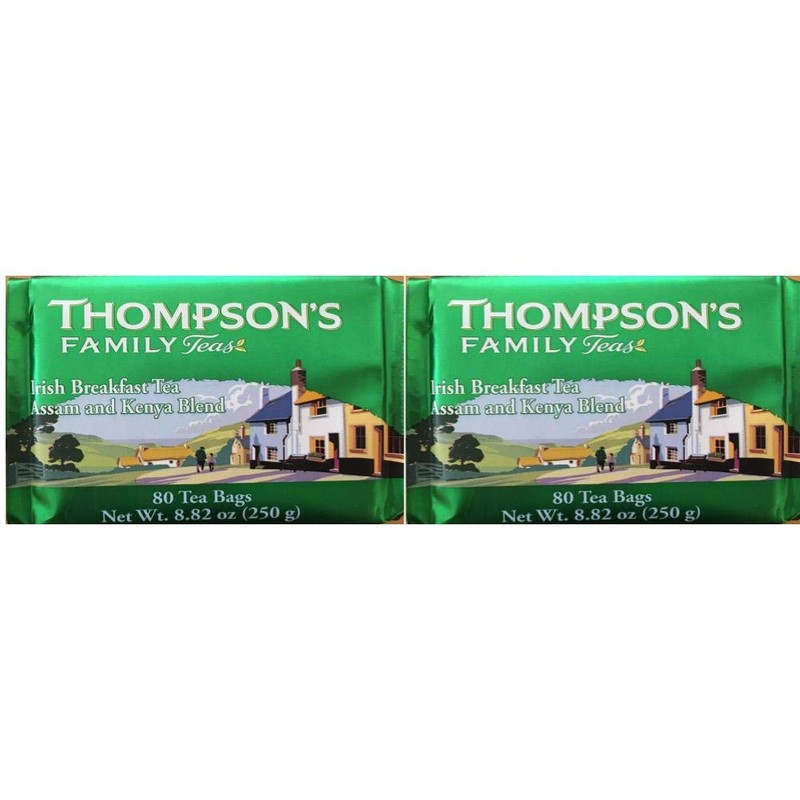 Thompson's Punjana Irish Breakfast 80 Teabags (8.82 Oz) (Pack of