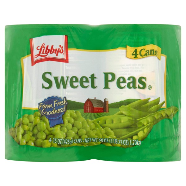Libby's Sweet Peas, 15-Ounce Cans (Pack of 12)
