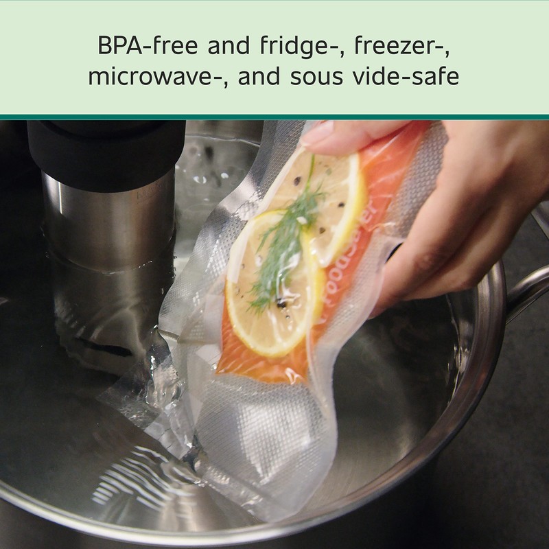 FoodSaver 1-Pint Precut Vacuum Seal Bags with BPA-Free Multilayer Construction