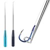 RTRTGS Pack of 2 Stainless Steel Fishing Unhook Disgorger, Portable