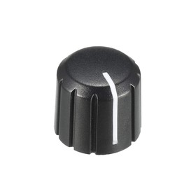 sourcing map Plastic Potentiometer Knob for 4 x 6 mm Diameter D-type Shaft Guitar Volume Control 15 x 13.5 mm Pack of 20