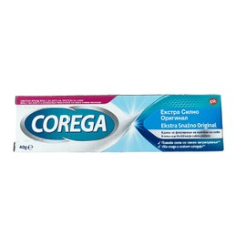Corega Corega Extra Strong, Original Flavor, Denture Fixing Cream 40 grams (PACK OF 1)