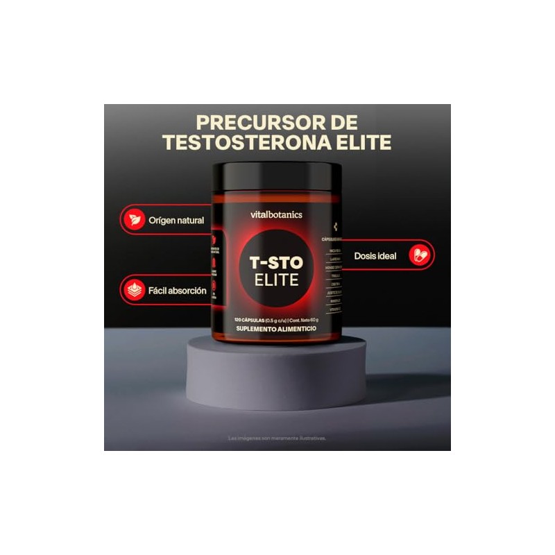T-STO ELITE con Creatina, Zinc, Vitamina D3, L-arginina VITAL BOTANICS