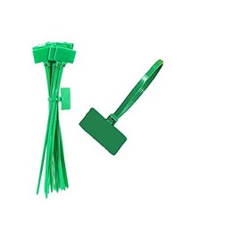 tooloflife Pack of 250 Green Nylon Self Locking Cable Ties