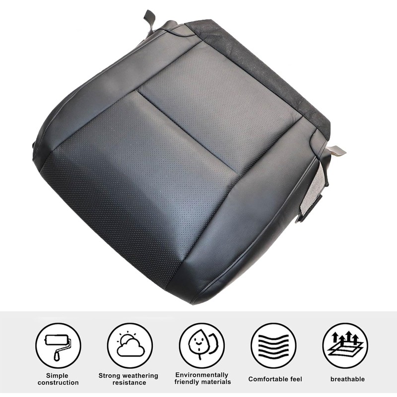 Priprilod Leather Driver Bottom Seat Cover Black （#LC20, LB20 or