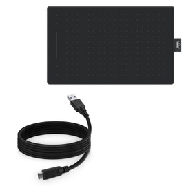 BoxWave Cable Compatible with Huion Inspiroy RTM-500 - DirectSync - USB 3.0 A to USB 3.1 Type C, USB C Charge and Sync Cable - 6ft - Black