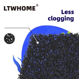 LTWHOME Compatible with Carbon Foam Filters FIt For Fluval 3 PLUS 3+(Pack of 12)
