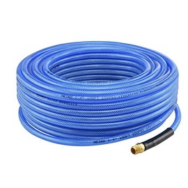 1/4" X 100 FT BRAIDED BLUE IRON FLEX FLEXIBLE AIR HOSE