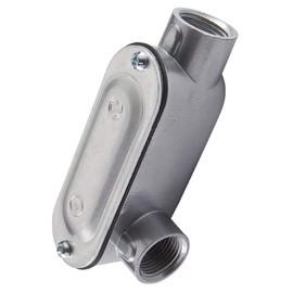 Halex, 1/2 in. Rigid Type LR Threaded Conduit Body with Cover and Gasket , 58905, 1 per pack