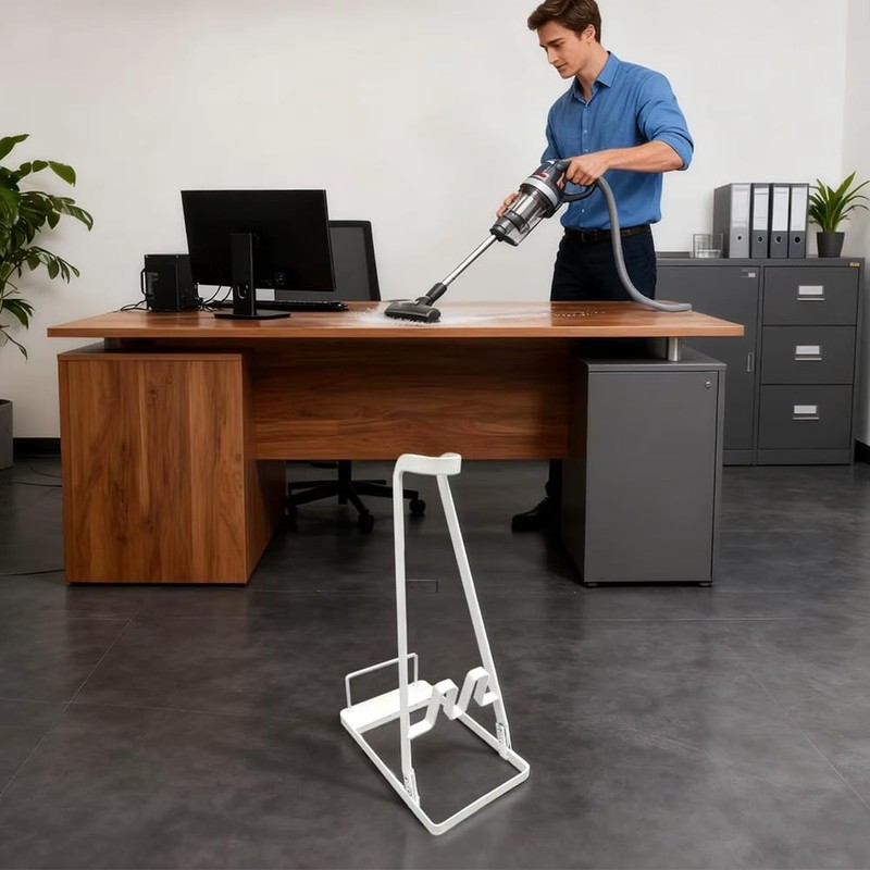 Soporte de metal para aspiradora para dormitorio, pasillo