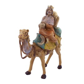 VILLAGE GIFT IMPORTERS 5" Christmas Nativity Collection Three Wise Men Bundle Three Kings with Camels Hand-Painted and Made in Italy