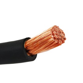 TEMCo WC0099-15 ft 2 Gauge AWG Welding Lead & Car Battery Cable Copper Wire BLACK | MADE IN USA
