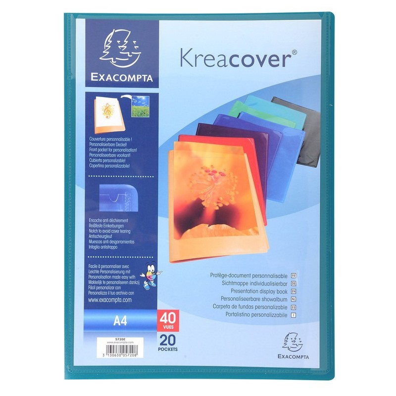 Exacompta - Ref 5720E - Kreacover Collection - Semi-Rigid Opaque