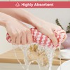 JOYMOOP Microfiber Cleaning Cloth, Pure Pink Towels with Edging, Small