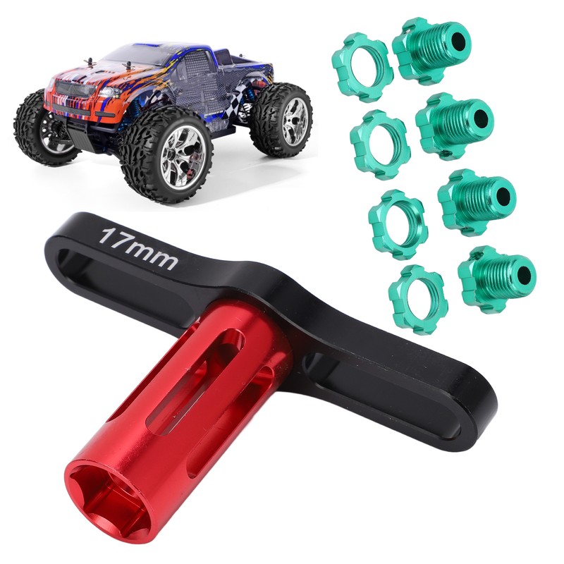 4 Set 17mm Hex Nuts Splined Wheel Hubs with Removal