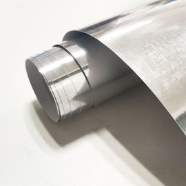 Vailubiri 14"x52" Reflective Self Adhesive Mirror Sticker Peel and Stick Mirror Sheets Non Glass Flexible Mirror Stickers Paper Roll for Crafts Tiles Furniture Decoration