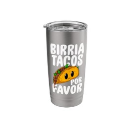 Birria Tacos Por Favor Tasty Funny Women Foodie Love Stainless Steel Insulated Tumbler
