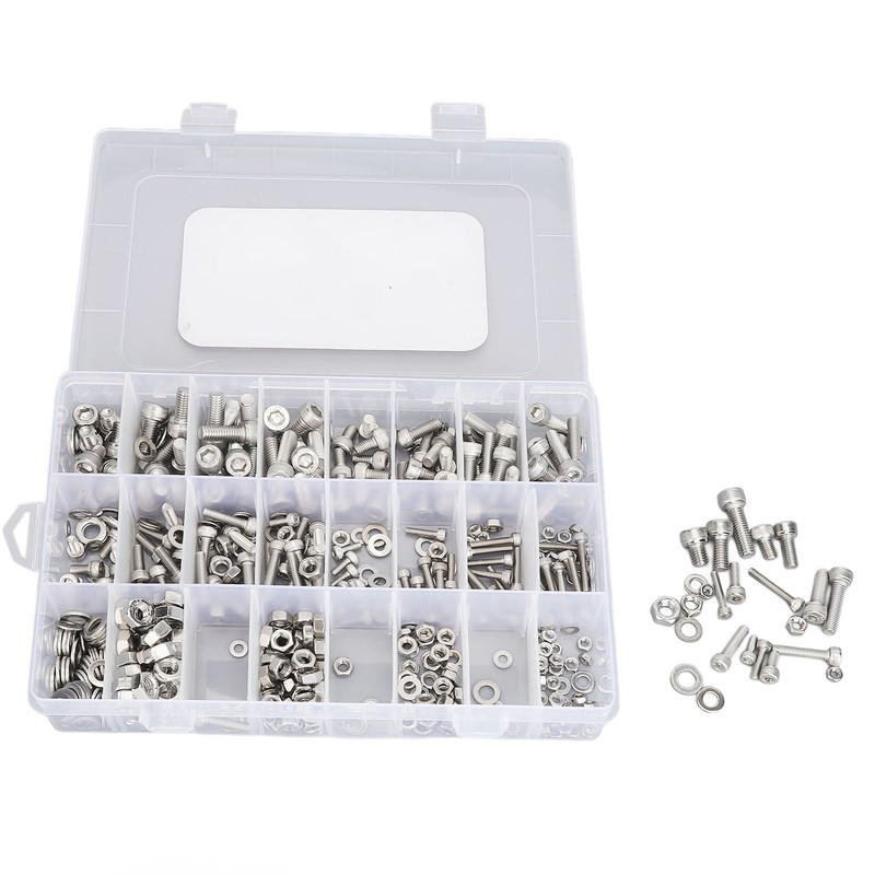 520Pcs Bolts Nuts Assortment Kit Metric M3 M4 M5 M6