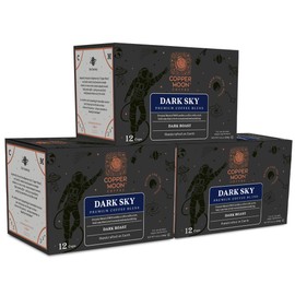 Copper Moon Single Serve Coffee Pods Compatible with Keurig K-Cup Brewers, Dark Sky Blend, 36 Ct.