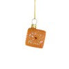 Cody Foster Cheese It Cracker Ornament Glass 1.5" GO-9656