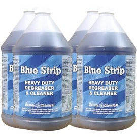 Quality Chemical Blue Strip Industrial Cleaner and Heavy-Duty Degreaser - 128 oz (Pack of 4)