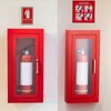 Zonon 1 Pcs Semi Recessed Fire Extinguisher Cabinet Industrial Architectural