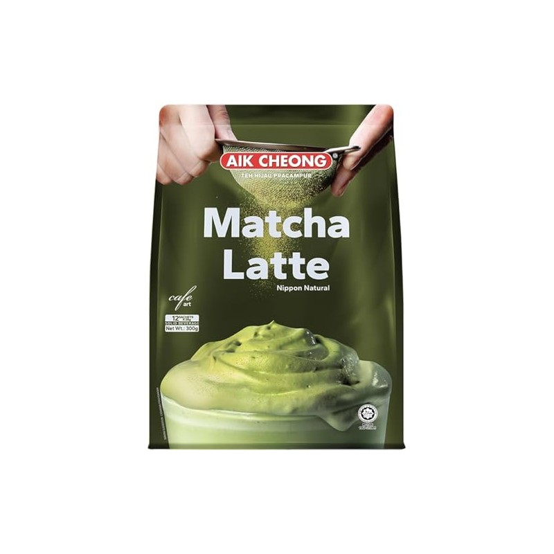 Aik Cheong Matcha Kopi Pracampur (1 Pack)+ one NineChef Spoon