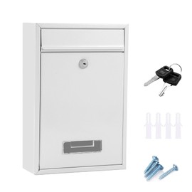 Wall Post Box, Mailbox for Outdoors, Waterproof Wall Postbox for Letters, Stylish Secure Postbox for Home and Office