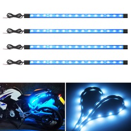 Car LED Tape Light, Foot Lamp, Motorcycle, Double Sided Tape, Underfoot Lighting, Interior Decoration, Tail Lamp, 15SMD, 11.8 inches (30 cm), For 12 V Cars, Waterproof, High Brightness, Cutable, 4