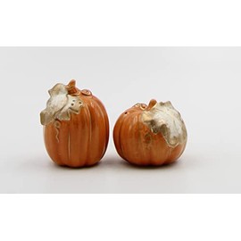 Cosmos Gifts 21037 Ceramic Autumn Red Pumpkin Salt and Pepper Shaker