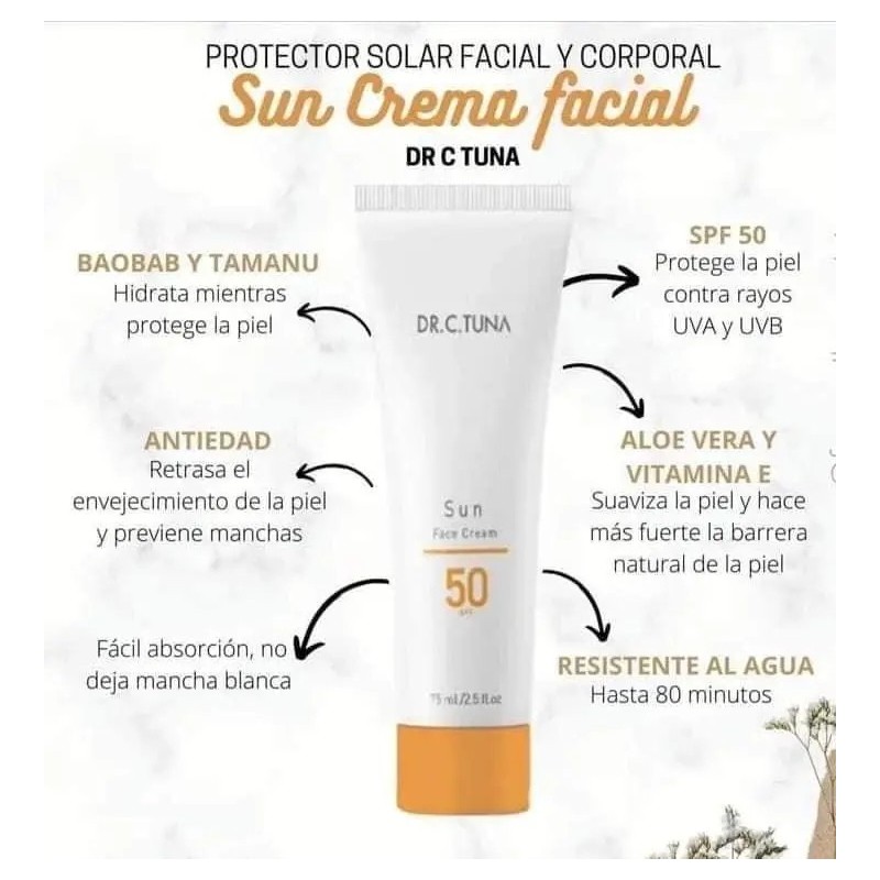 Bloqueador Solar Fps 50 Sun Body Lotion Dr. C Tunafarmasi.