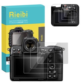 Rieibi [3 pieces] nikon z8 LCD protective film, Nikon nikon z8 LCD protector, z8 protective film, z8 tempered glass film, high transparency, thickness 0.01 inch (0.25 mm), thin type, tempered glass,