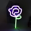 Neon Lights Rose Flower Style Valentine's Day Proposal Wedding Confession