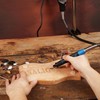 SALIGTEKH Flexible shaft Rotary Tool Attachment, Keyless Chuck 1/32” (0.8mm)