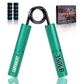Carvanchy Grip Strength Trainer, 350LB, Wrist Forearm Strengthener, Metal No Slip, Hand Grip Gripper Strengthener for Strength Training and Exercise, Hand Workout Squeezer Grip Strength