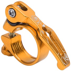 Bike Seat Clamp 31.8mm, Quick Release Seatpost Collar Seatpost Clamp for Mountain Bike Road Bike (Orange) Sportinggoods Bicycles and Spare Parts