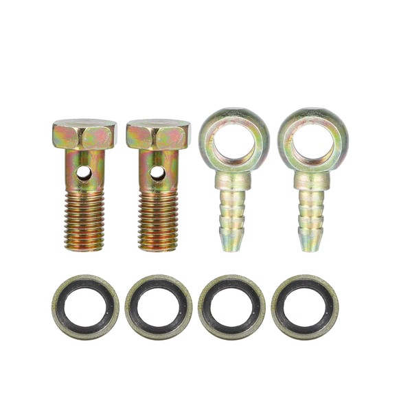 X AUTOHAUX Banjo Bolt M8x1 Banjo Hose Barb Bolt Fittings