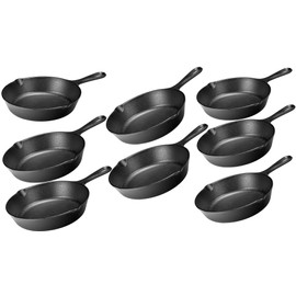 Lodge LMS3 Miniature Skillet,Black 3.5-inch - Pack of 8