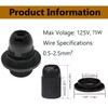 TWDRTDD® Candelabra e12 base Bakelite threaded keyless light lamp socket