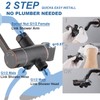 3 Way Shower Diverter Valve with Hand Shower Holder, G1/2