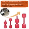 CNRAQR 4 Pcs Aluminium Flange Two Hole Alignment Pins -