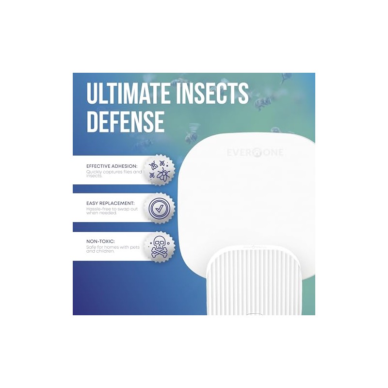 EverOne Glue Card Refills for Indoor Fly Trap – 3