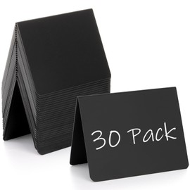 Tosnail 30 Pack 4 x 3 Inches Mini Chalkboard Signs, Food Labels, Retail Display, Small Chalkboard Labels for Retail Display, Special Events, Party Buffet