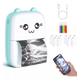 Kanimus Portátil Multifuncional Bluetooth Mini Impresora Térmica