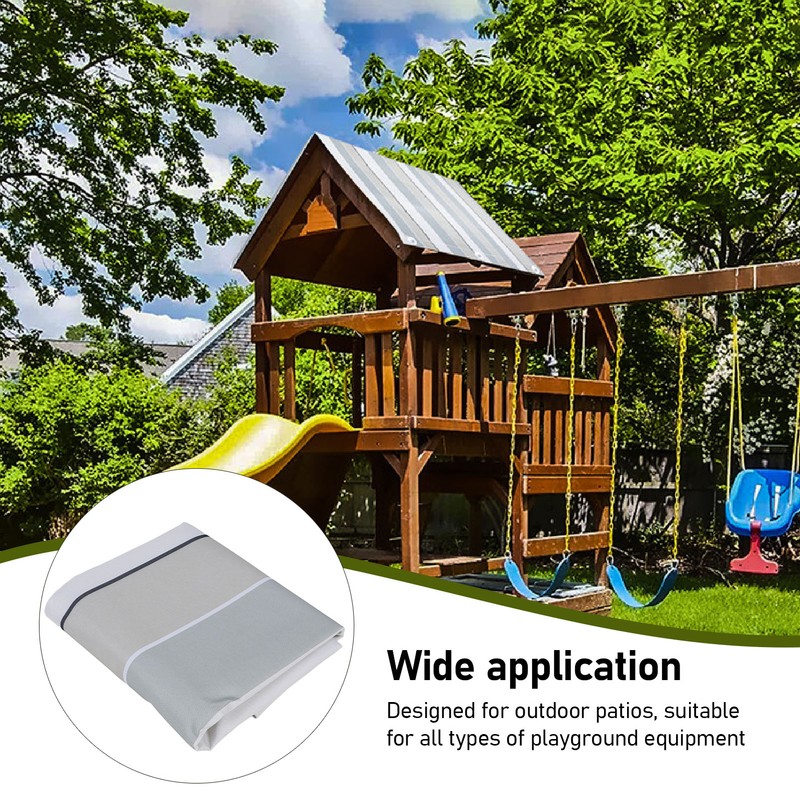 Swing Set Canopy Striped Heavy Duty Waterproof Swing Set Replacement
